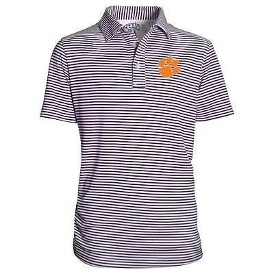 Clemson Garb YOUTH Carson Stripe Polo