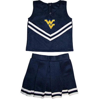 West Virginia Toddler 2 Piece Cheerleader Outfit