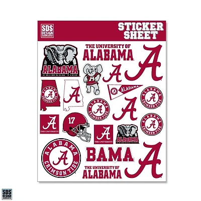Alabama Standard Sticker Sheet
