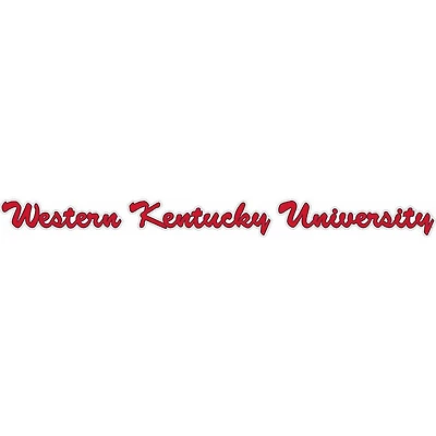 Western Kentucky 19' Script Strip Decal