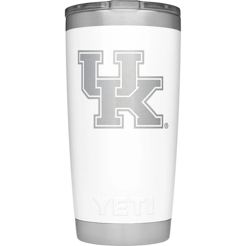 Kentucky Yeti 20 Oz White Rambler Tumbler
