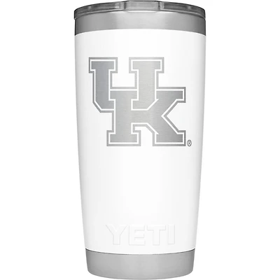 Kentucky Yeti 20 Oz White Rambler Tumbler
