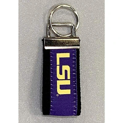 LSU Moonshine Leather Key Chain