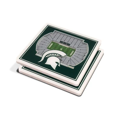 Michigan State 3D Stadium Views Coasters