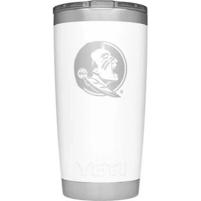 Florida State Yeti 20oz White Powder Coated Rambler