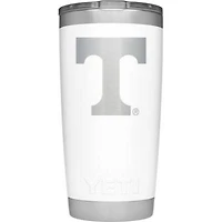 Tennessee Yeti 20 Oz White Powder Coated Rambler