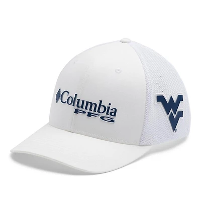 West Virginia Columbia PFG Mesh Hat