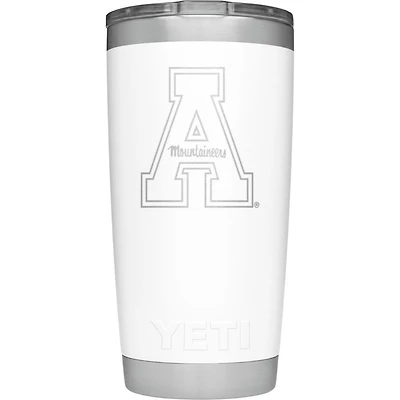 Appalachian State Yeti 20 oz White A Rambler