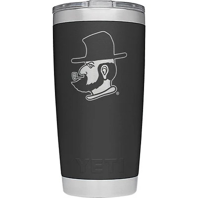 Appalachian State Yeti 20 oz Black Yosef Rambler