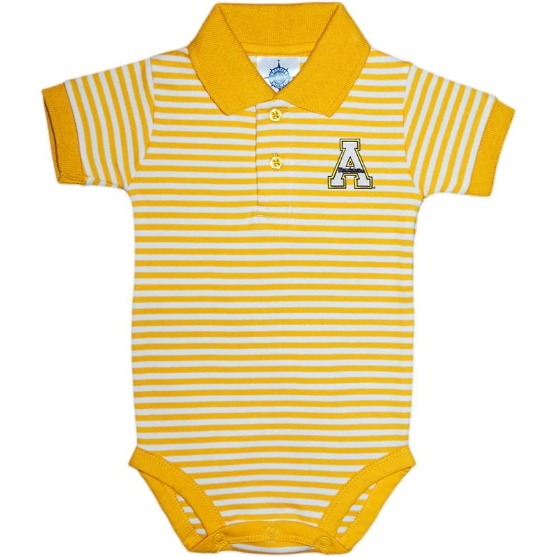 App State Infant Striped Polo Bodysuit