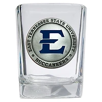 ETSU Heritage Pewter 2 Oz Square Shot Glass