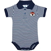 Auburn Infant Striped Polo Bodysuit