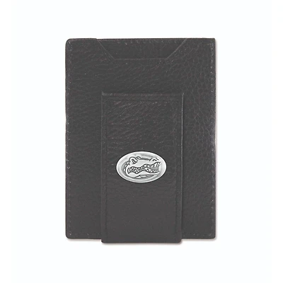 Florida Zep-Pro Black Leather Concho Front Pocket Wallet
