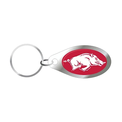 Arkansas Razorback Logo Keychain