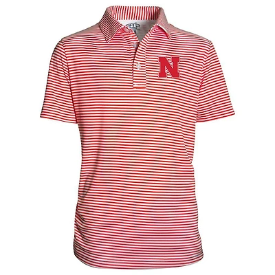 Nebraska Garb YOUTH Stripe Polo