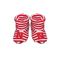 Nebraska Infant Striped Booties