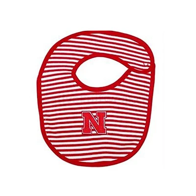 Nebraska Striped Knit Bib