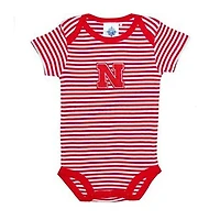 Nebraska Infant Striped Bodysuit
