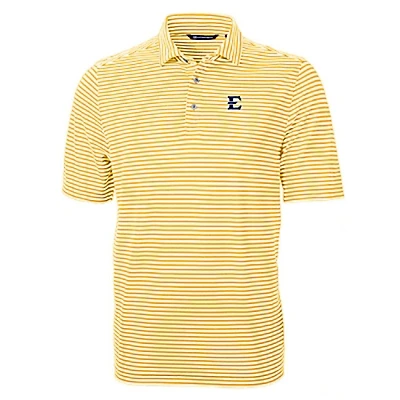 ETSU Cutter & Buck Striped Virtue Eco Pique Polo