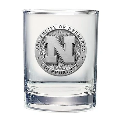 Nebraska Heritage Pewter 14 Oz Double Old Fashioned Rocks Glass