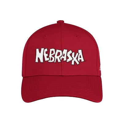 Nebraska Adidas Stretch Fit Hat