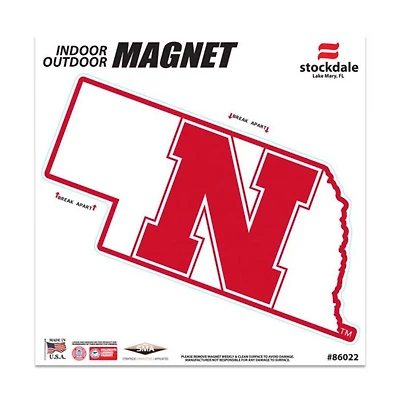 Nebraska State Diecut Magnet