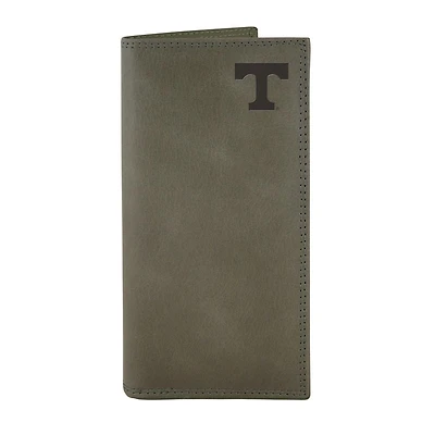 Tennessee Zep-Pro Grey Leather Embossed Roper Wallet