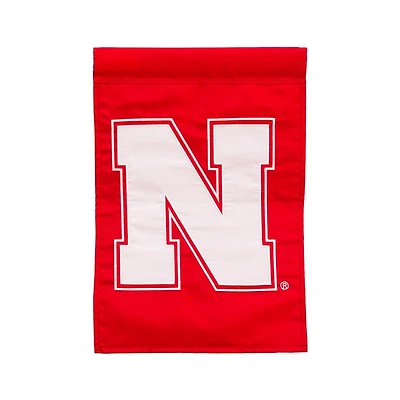 Nebraska Applique Garden Flag