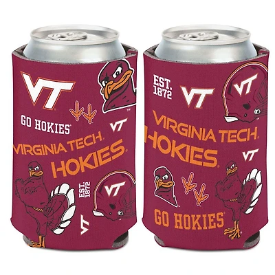 Virginia Tech 12 Oz Scatterprint Can Cooler