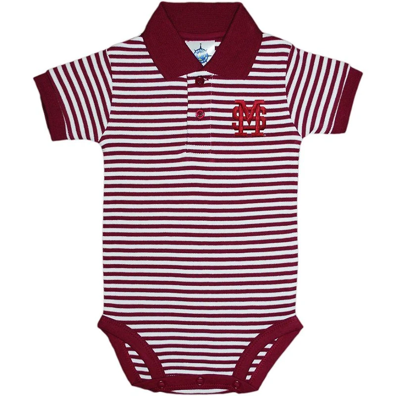 Mississippi State Infant Striped Polo Bodysuit