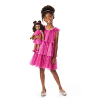 Pink Party-Ready Dresses for Girls & 18-inch Dolls