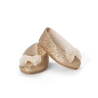 American Girl® x Janie and Jack Glitter & Bows Shoes for 18-inch Dolls