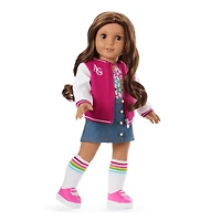 Truly Me™ 18-inch Doll #117 with wavy dark-brown hair