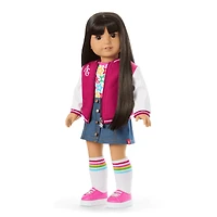 Truly Me™ 18-inch Doll #130 with straight black-brown hair