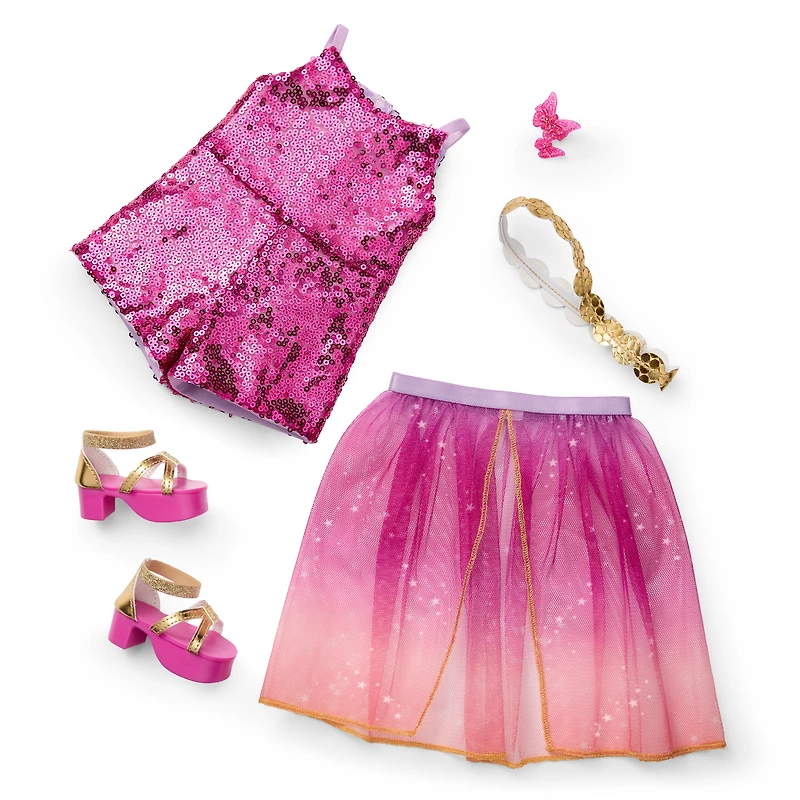 Glam Sparkly Concert Outfit for 18-inch Dolls