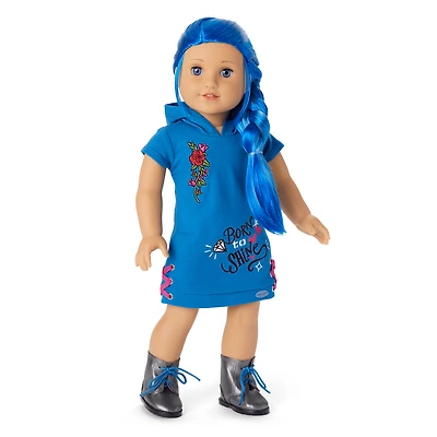 Truly Me™ 18-inch Doll #90 with long blue hair