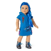 Truly Me™ 18-inch Doll #90 with long blue hair