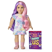 Truly Me™ 18-inch Doll #116 with wavy purple-and-pink hair