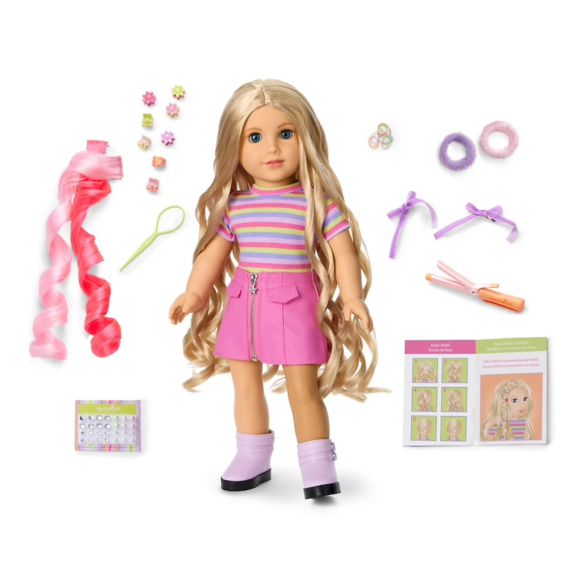 Long Hair Looks™ by Truly Me™ 18-inch Doll #133 & hair accessories