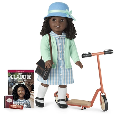 Claudie Wells™ 18-inch Doll, Book, Accessories & Scooter (Historical Characters)