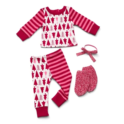 American Girl® x Hanna Andersson Holiday Treetops Pajamas for 18-inch Dolls