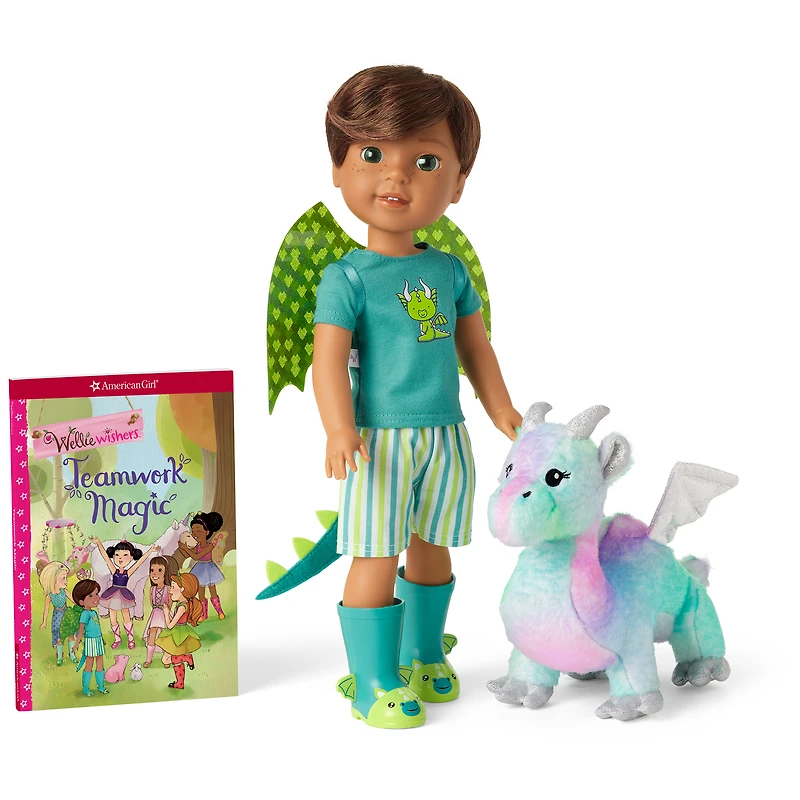 Bryant™ Doll, Book & Crisella™ the Dragon