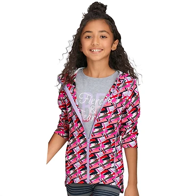 Feeling Fierce Print Jacket for Girls