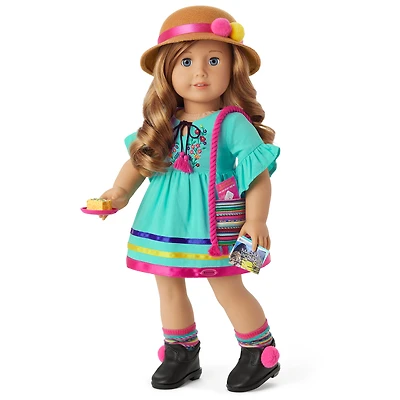 World Traveler in Peru & Peruvian Souvenir Set for 18-inch Dolls