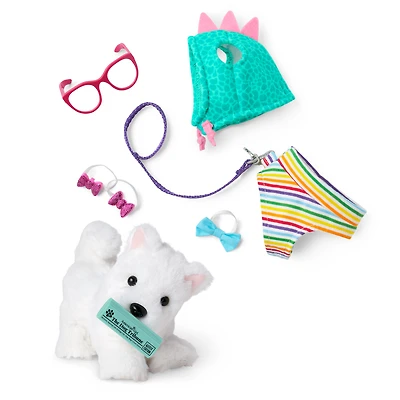Coconut Chip™ Dog for 18-inch Dolls & Fancy Pet Fashion Accessories