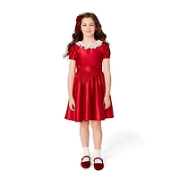 American Girl® x Janie and Jack Holly-Red Party Dress for Girls