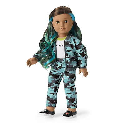 Truly Me™ 18-inch Doll #89 with wavy dark-brown hair