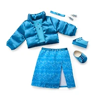 December Blue Beauty Topaz Outfit for 18-inch Dolls