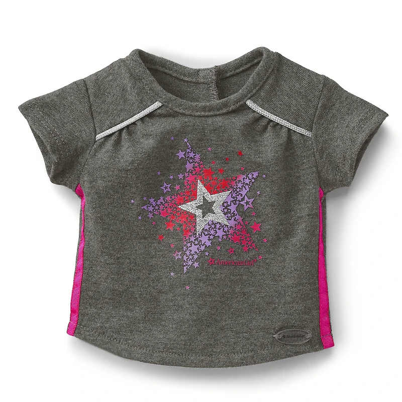 Star Bright Tee for 18-inch Dolls