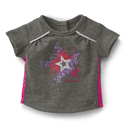 Star Bright Tee for 18-inch Dolls